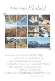 Doppelkarte "Naturbilder" Trauer Doppelkarte "Naturbilder" Trauer