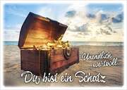 Postkarten: Du bist ein Schatz, 12 Stück Postkarten: Du bist ein Schatz, 12 Stück