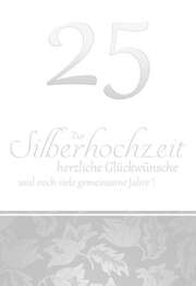 Faltkarte "Viele gemeinsame Jahre" - Silberne Hochzeit Faltkarte "Viele gemeinsame Jahre" - Silberne Hochzeit