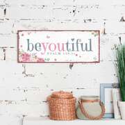 Metallschild lang - Beyoutiful Metallschild lang - Beyoutiful