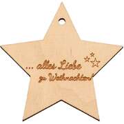 Holzstern - Alles Liebe zu Weihnachten! Holzstern - Alles Liebe zu Weihnachten!