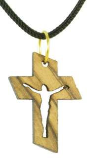 Holzkette: Kreuz mit Korpus Holzkette: Kreuz mit Korpus
