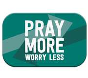 Magnet - Pray more, worry less Magnet - Pray more, worry less