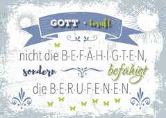 Postkarten "Gott beruft" 4er-Serie