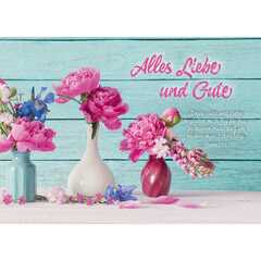 Postkarten: Alles Liebe und Gute, 4 Stück Postkarten: Alles Liebe und Gute, 4 Stück