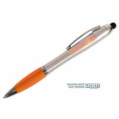 Kugelschreiber mit LED-Licht - orange