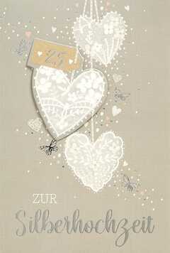 Faltkarte "Zur Silberhochzeit" Faltkarte "Zur Silberhochzeit"
