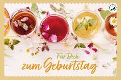 Teekarte - Für Dich zum Geburtstag Teekarte - Für Dich zum Geburtstag