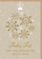 Faltkarte "Frohes Fest" - Weihnachtskugel Faltkarte "Frohes Fest" - Weihnachtskugel