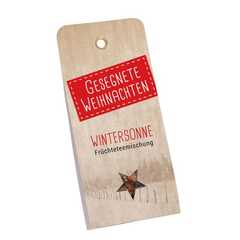 Anhängerkarte mit Tee "Wintersonne" Anhängerkarte mit Tee "Wintersonne"