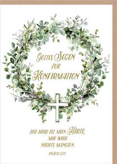Faltkarte "Gottes Segen zur Konfirmation" Faltkarte "Gottes Segen zur Konfirmation"