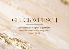 Postkarte "Glückwunsch" Postkarte "Glückwunsch"