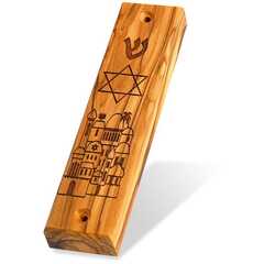 Mesusa Davidstern und Jerusalem Mesusa Davidstern und Jerusalem