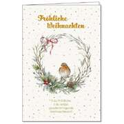 Faltkarte: Fröhliche Weihnachten Faltkarte: Fröhliche Weihnachten