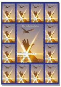 Postkarte mit 13 Aufklebern - Das Gebet des Jabez