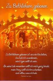 Zu Bethlehem geboren - CD-Card WEIHNACHTEN