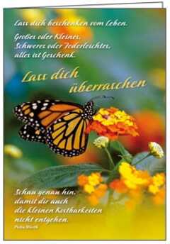 Bild von Faltkarte Lass dich beschenken