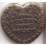 Öffne die Tür deines Herzens und du findest das Glück - Bronze Öffne die Tür deines Herzens und du findest das Glück - Bronze