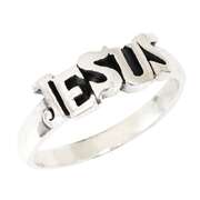 Fingerring "Jesus" - silber, 20 mm Fingerring "Jesus" - silber, 20 mm