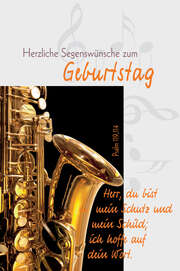 Faltkarte "Herzliche Segenswünsche zum Geburtstag - Herr, du bist..." - 5 Stück Faltkarte "Herzliche Segenswünsche zum Geburtstag - Herr, du bist..." - 5 Stück