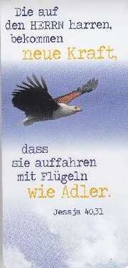 Magnetlesezeichen - "Die auf den Herrn harren" Magnetlesezeichen - "Die auf den Herrn harren"