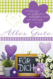 Faltkarte "Alles Gute" Tafel - 5 Stück Faltkarte "Alles Gute" Tafel - 5 Stück