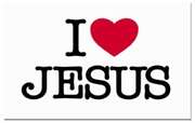 Aufkleber "I love Jesus" Aufkleber "I love Jesus"