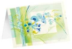 Kunstkarten "Blaue Blüten"