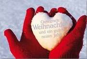 Gesegnete Weihnachten "Motiv Schneeherz" - Faltkarte Gesegnete Weihnachten "Motiv Schneeherz" - Faltkarte