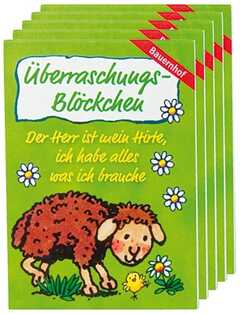 Überraschungs-Blöckchen "Bauernhof" - 5er-Pack