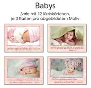 Kleinkärtchenserie Babies - 12 Stück Kleinkärtchenserie Babies - 12 Stück