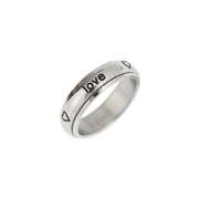 Spin Ring "True love waits ... hearts" - 16mm Spin Ring "True love waits ... hearts" - 16mm