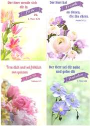 Kleinkärtchenserie Blumen, 12 Stück Kleinkärtchenserie Blumen, 12 Stück