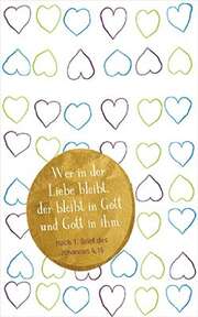Postkarten: Wer in der Liebe bleibt, 12 Stück Postkarten: Wer in der Liebe bleibt, 12 Stück