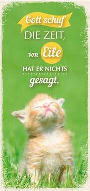 Magnetlesezeichen - Gott schuf die Zeit Magnetlesezeichen - Gott schuf die Zeit